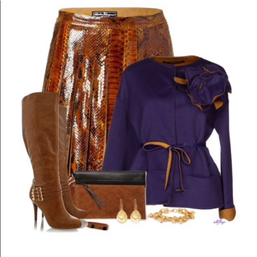 Host Pick! Python Skirt By Salvatore Ferragamo - image 1